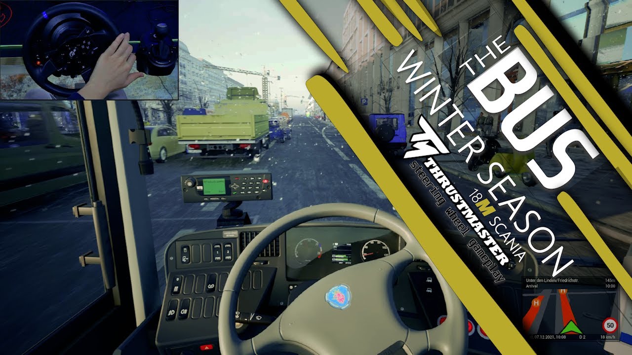 The Bus - Winter Season Gameplay | Thrustmaster T300RS GT - Own Route