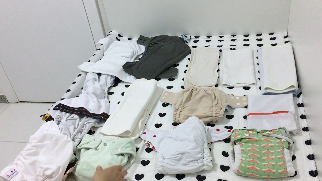 Primeira lavagem das fraldas e absorventes