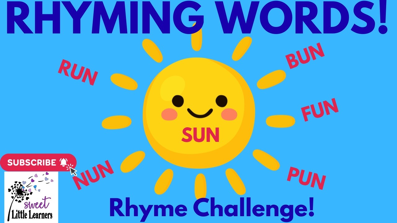 Rhyming Words for Kindergarten | Fun Rhyme Challenge + Activities