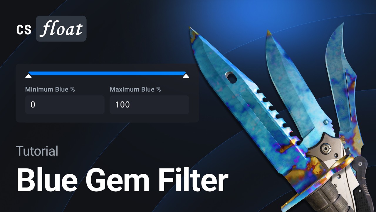 CSFloat Blue Gem Filter: Search Case Hardened Skins by Blue %