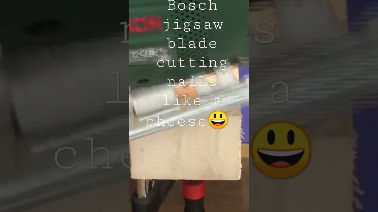 Bosch jigsaw blade cutting nails like a cheese😃 #boschpowertools #bosch #boschtools #bosch #jigsaw