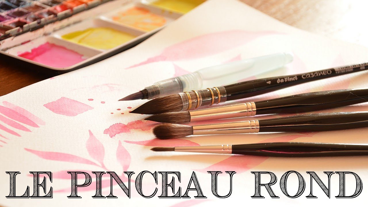 🖌 Le pinceau rond pour aquarelle