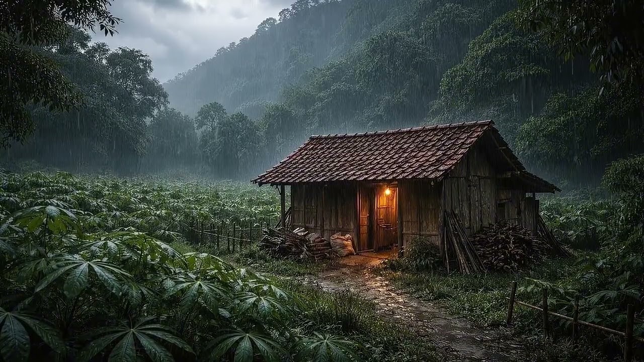Cozy Cabin in the Rain – Peaceful Forest Ambience