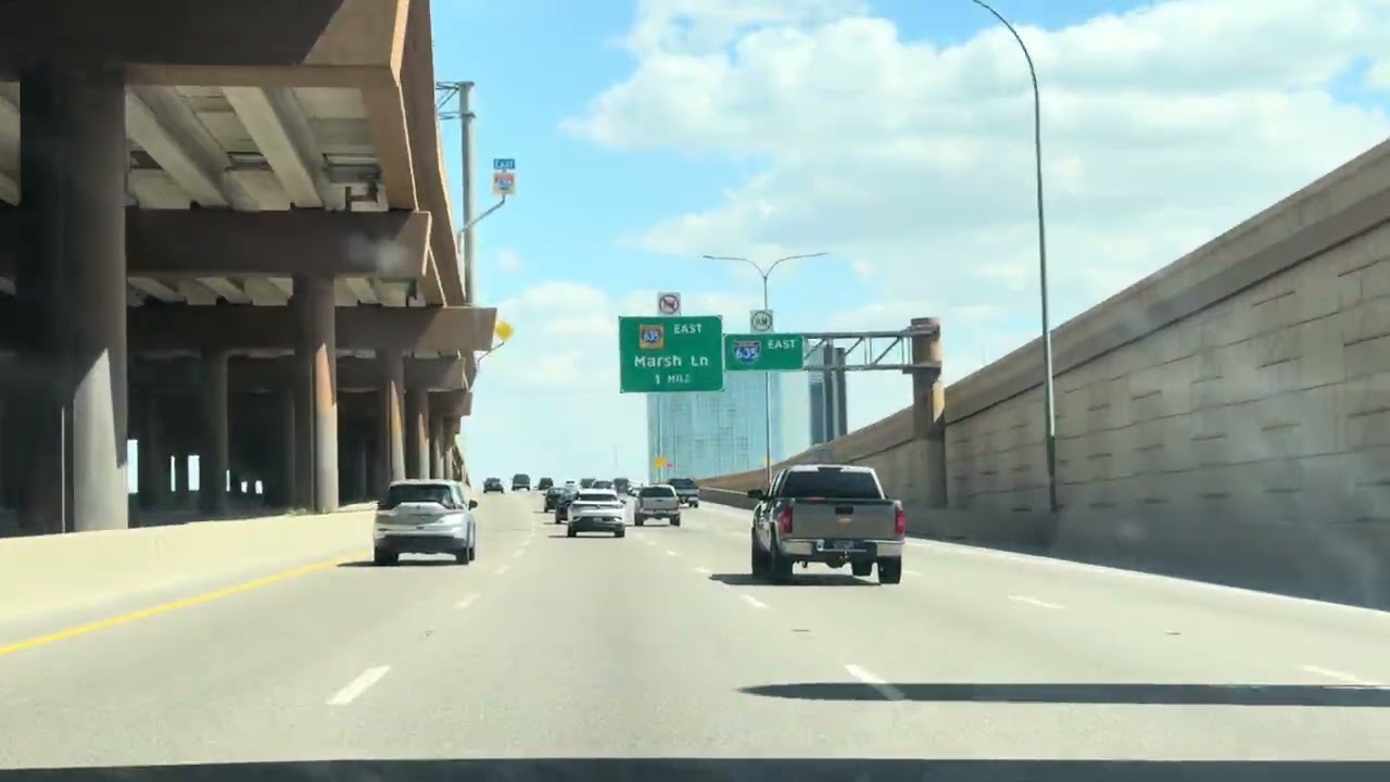 Eastbound I 635 in North Dallas ￼