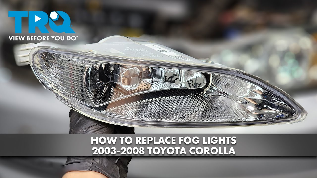 Как заменить противотуманные фары на Toyota Corolla 2003-2008 годов