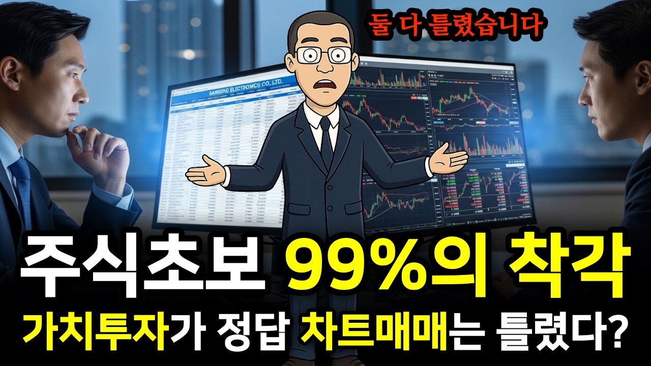 주식초보 99%가 하는 착각, 가치투자가 제대로 된 투자 아닌가요? 차트매매는 단타치는 것 아닌가요? 둘 다 아닙니다!