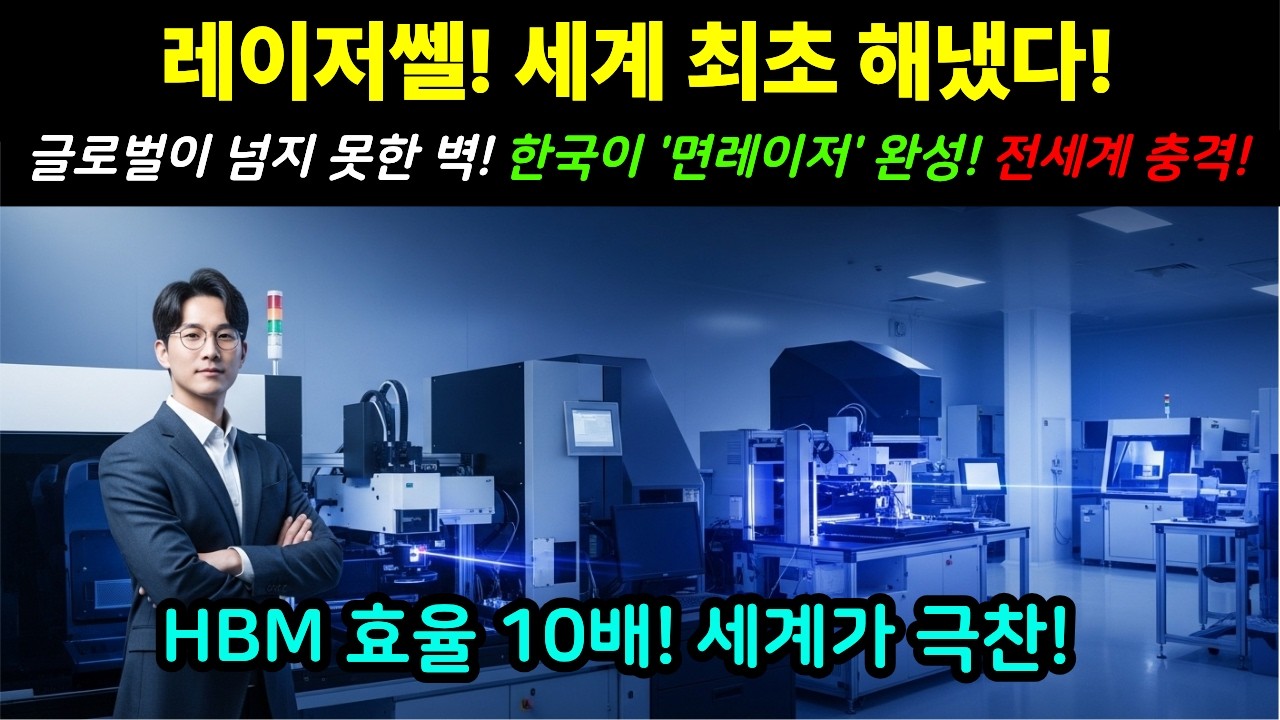 K-반도체의 쾌거! 레이저쎌, 세계 최초 '면레이저' 양산으로 147조 시장 핵심 기술 확보