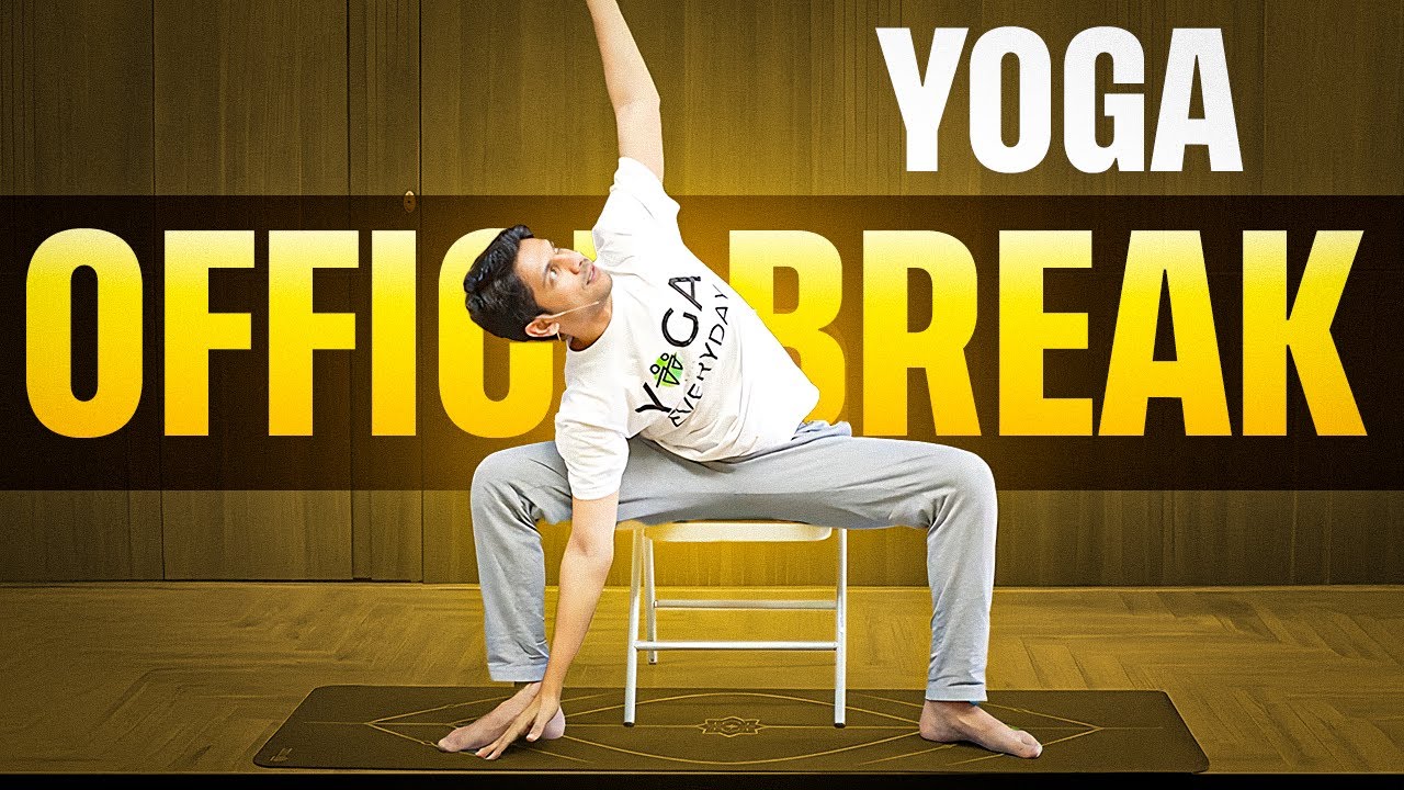 15-Minute Desk Stretching Exercises | Chair Exercises & Desk Workout | Saurabh Bothra Yoga