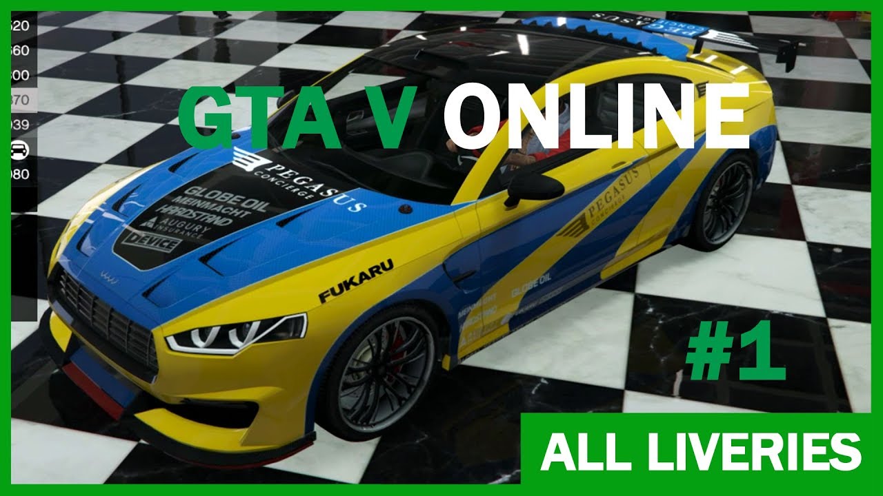 CARS WITH LIVERIES in GTA Online PART #1