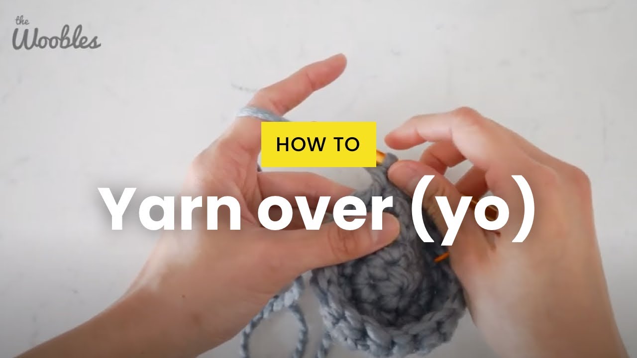 How to yarn over (yo) in crochet