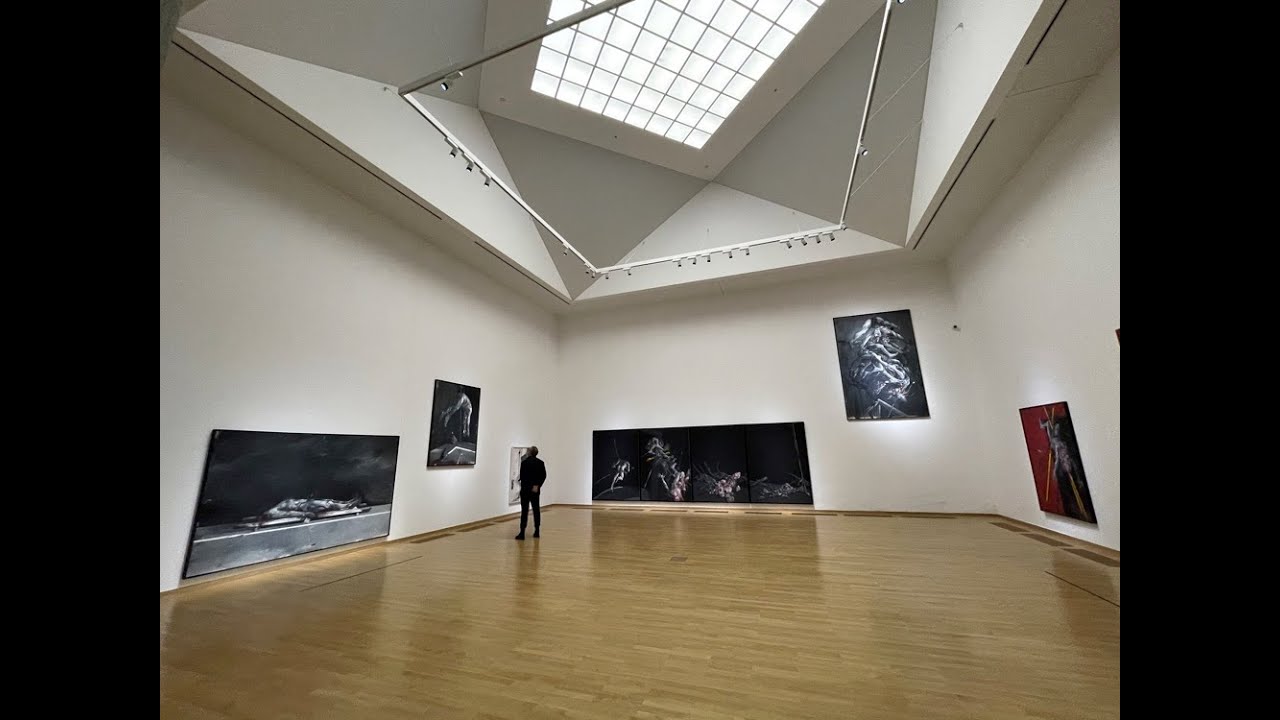 Vladimir Veličković Retrospective at the Museum of Contemporary Art of Belgrade (2021-22) by drone.