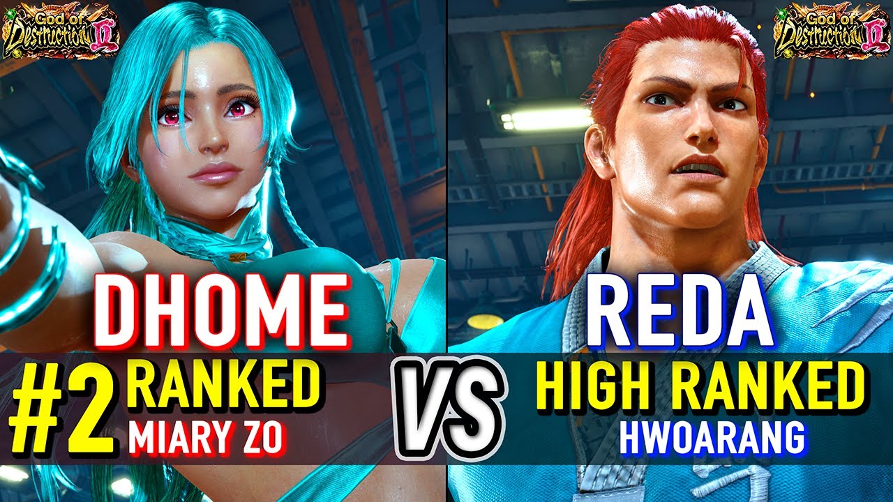 T8 🔥 DHOME50HBK (#2 Ranked Miary Zo) vs REDA (Hwoarang) 🔥 Tekken 8 High Level Gameplay