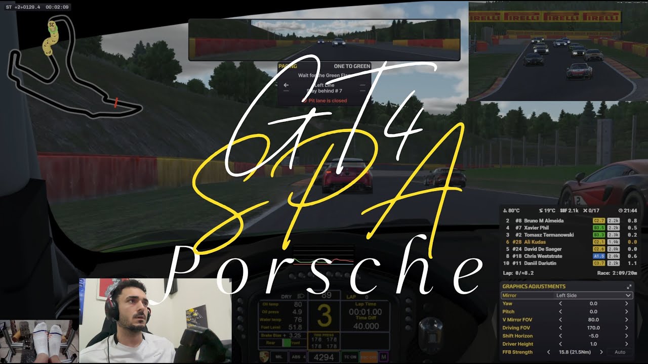 İLK TURDAN İŞİ BİTİRDİM | Iracing | SPA | GT4 PORSCHE #simracing #gaming #yarış #iracing #racing