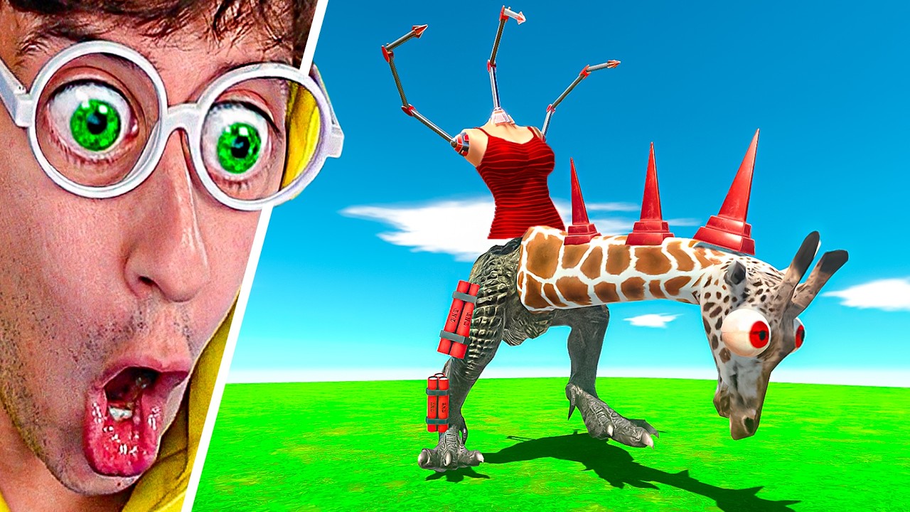 Batalla de ANIMALES RAROS #3 😂🔥🐍 (Dinosaurios Mutantes vs Hermano) | Animal Battle Simulator TEKENDO