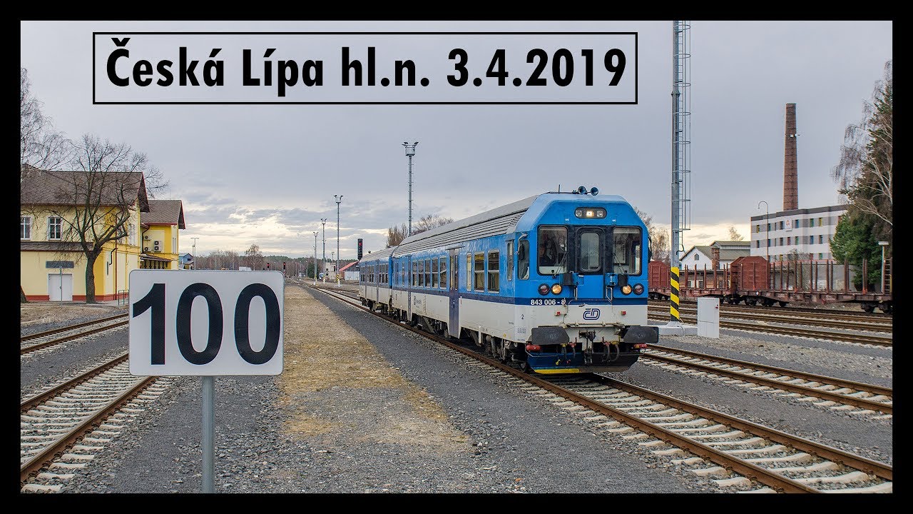 Vlaky Česká Lípa hl.n. 3.4.2019