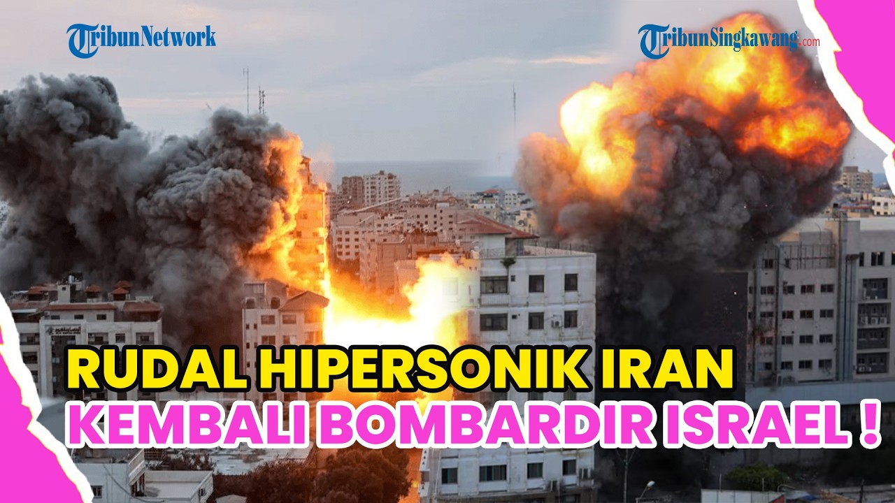 GELOMBANG KE-44 ! IRAN TEMBAKKAN RUDAL HIPERSONIK KE ISRAEL DAN BASIS AS