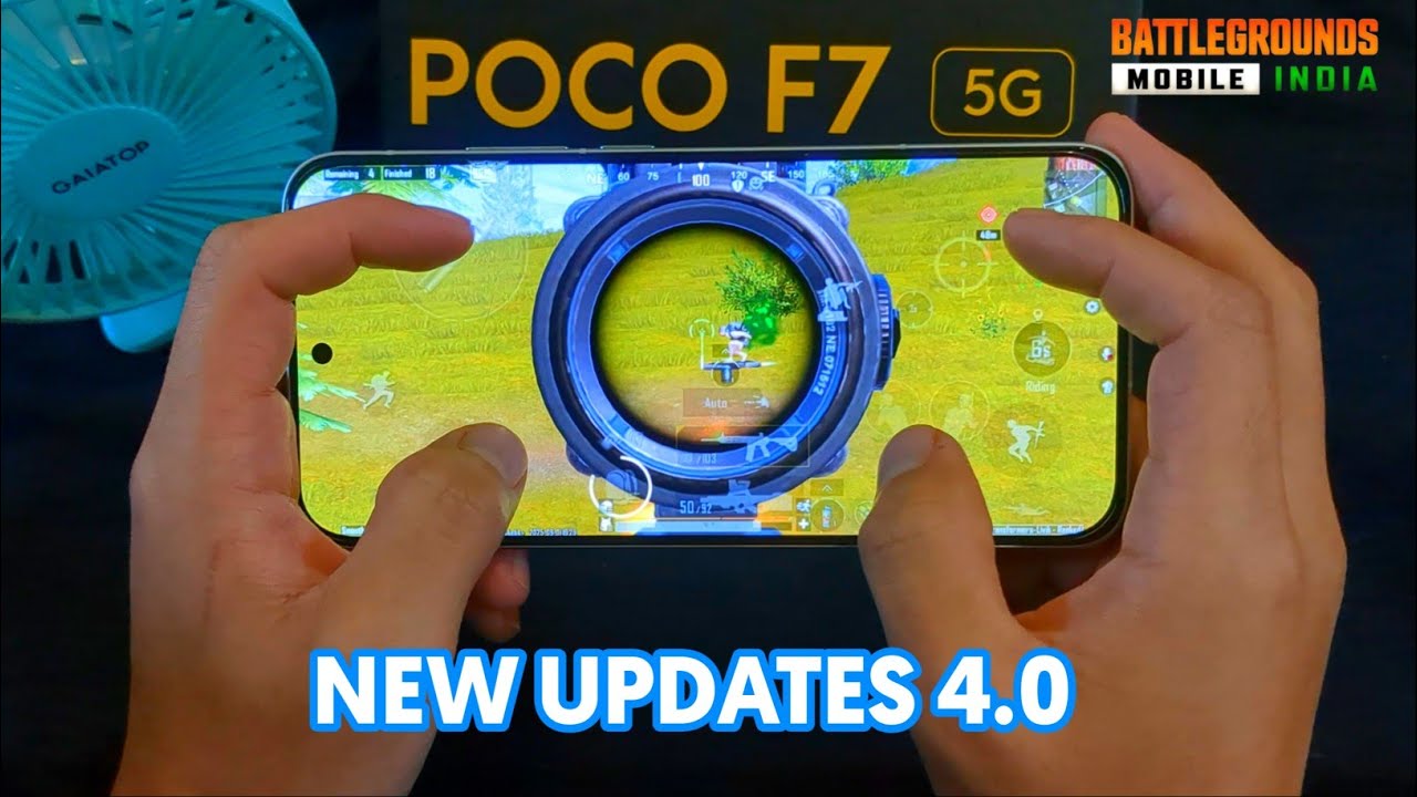 POCO F7  SUPER SMOOTH BGMI TEST NEW UPDATES 4.0