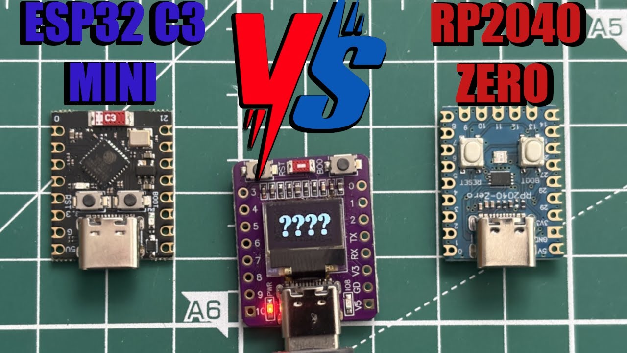 BEST VALUE microcontroller? ESP32 C3 MINI OR RP2040 ZERO? The result will surprise you!