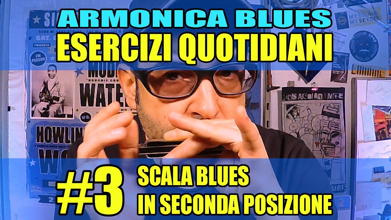Armonica blues | Esercizi quotidiani | 03 | Scala blues in seconda posizione | Easyharp