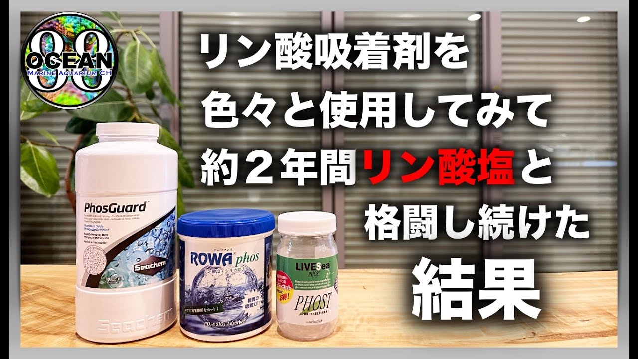 【海水魚水槽・サンゴ水槽】リン酸吸着剤を色々と使用してみて約２年間リン酸塩と格闘し続けた結果