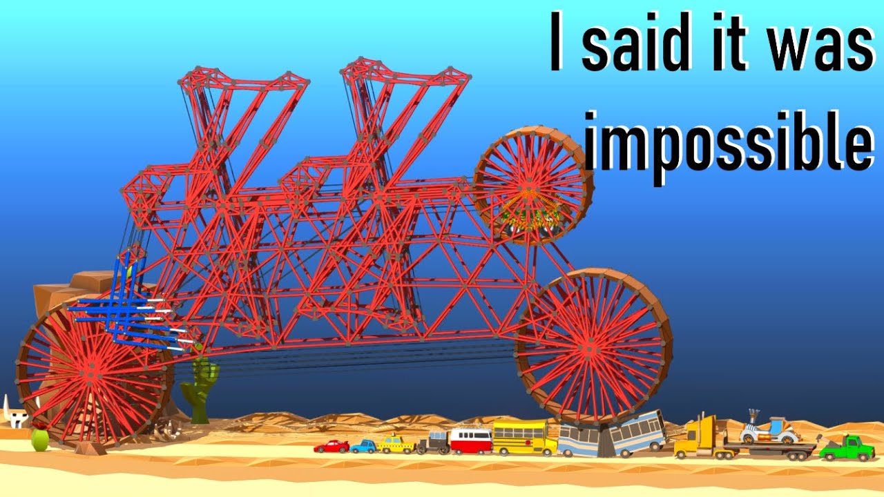 Building a Car With a Working Transmission in Poly Bridge 2