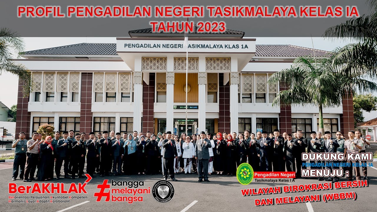 Profil Pengadilan Negeri Tasikmalaya Kelas IA Tahun 2023