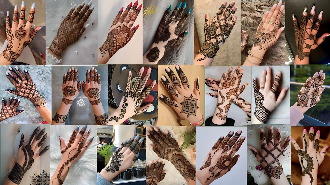 Simple mehndi design/ Back Hand mehndi design/ New mehndi design Best mehndi design/ Mehndi mehndi
