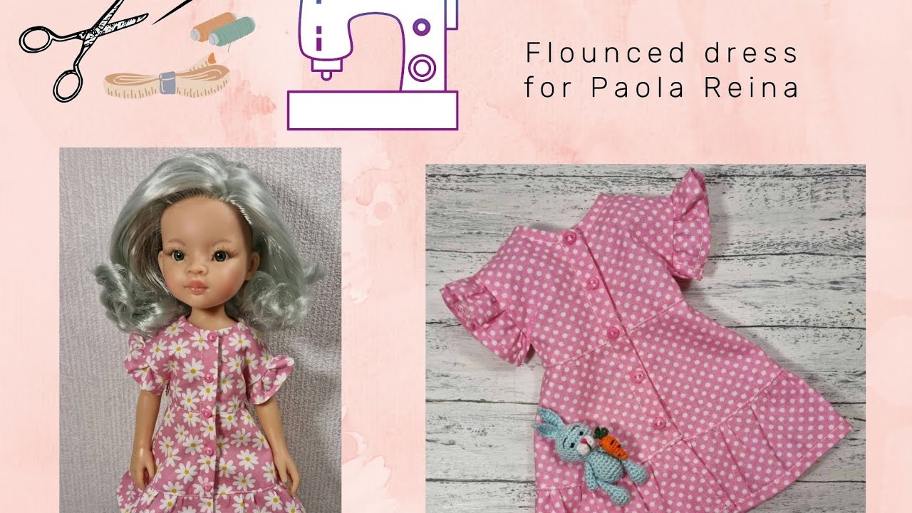 Flounced dress for Paola Reina Паола рейна  мастер-класс пошив платья
