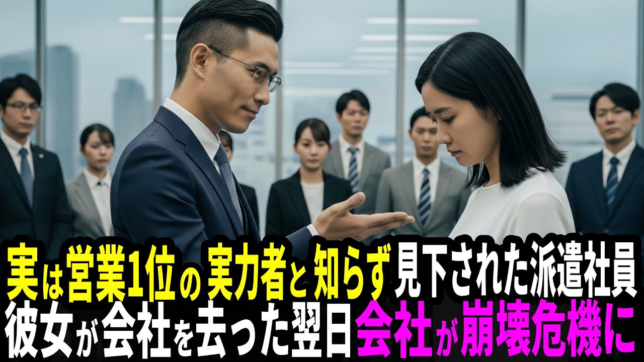 実は営業1位の実力者と知らず見下された派遣社員がクビに、翌日会社が崩壊危機に