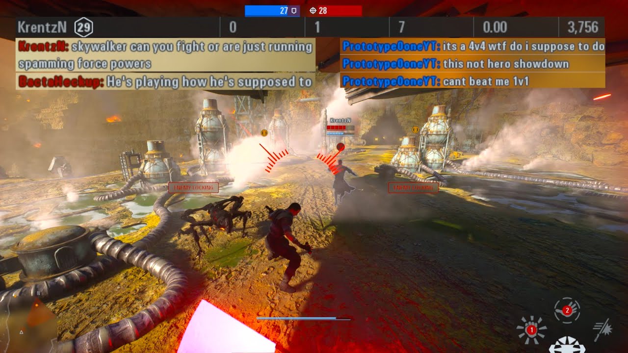 TOXIC salty player gets destroyed after talking trash! (Star Wars Battlefront 2) HvV #110