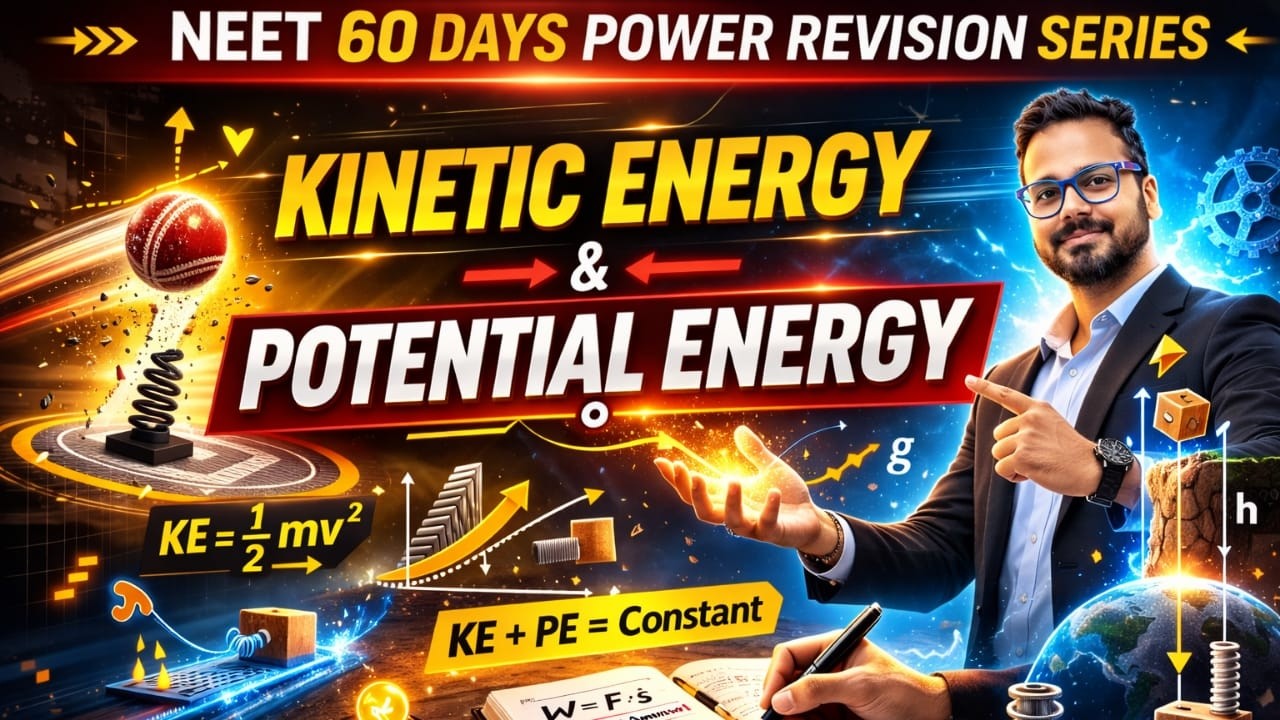 NEET 60 Days | Kinetic Energy & Potential Energy | Physics | AA Sir