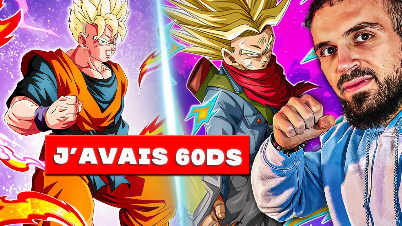 CASSER DEUX PORTAILS EN 60 DS... INVOCATION MIRAI GOHAN TRUNKS IKARI LR ( Dokkan Battle )