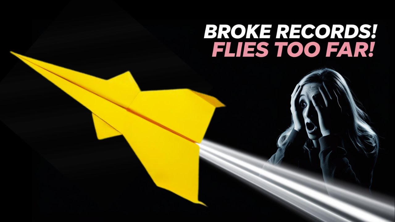 Very Easy Paper Airplane Tutorial ✈️ | Fly Far Fast | Shakil Origami School
