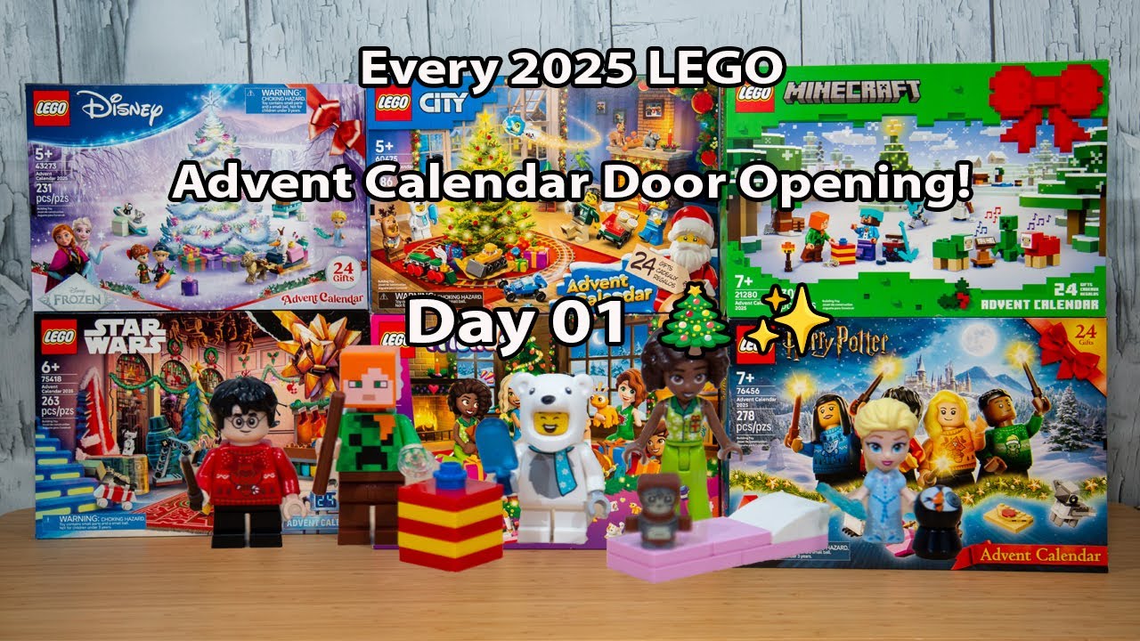 Every 2025 LEGO Advent Calendar Door Opening - Day 01!