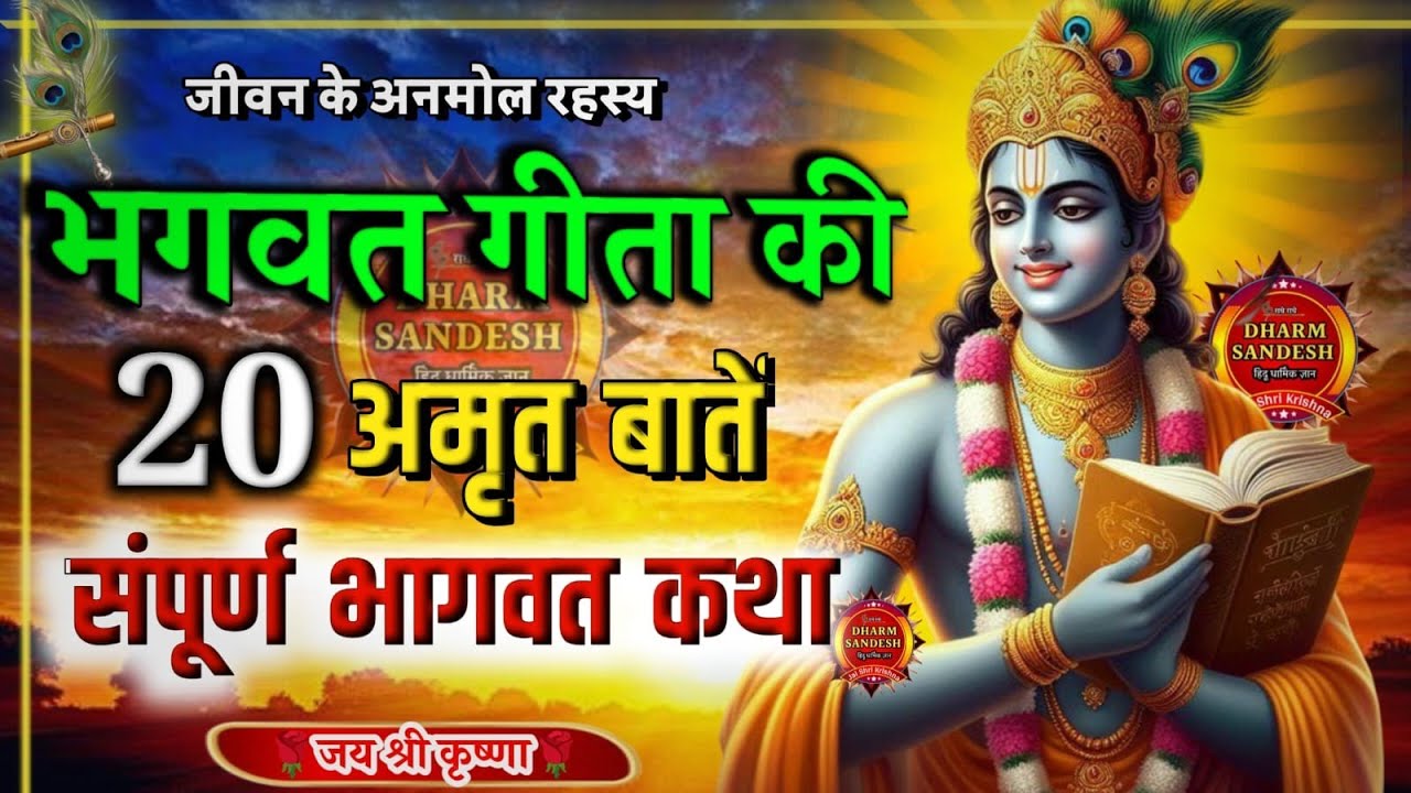 सम्पूर्ण गीता सार 90 मिनट में | Shrimad Bhagwat Geeta saar 90 Minutes | भगवत गीता कथा | भागवत गीता