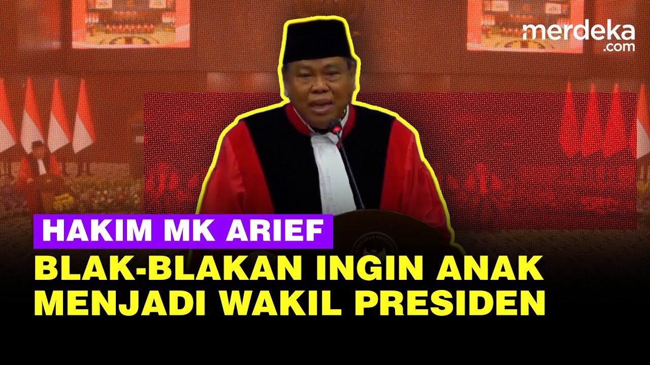 Wisuda Purnabakti Hakim MK Arief Hidayat, Blak-blakan Ingin Anak Jadi Wakil Presiden