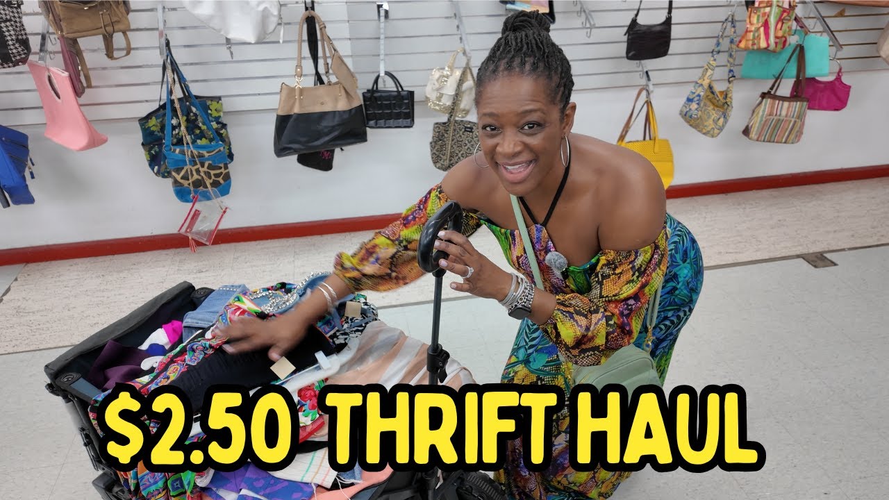 SPRING THRIFT HAUL EVERYTHING $2.50 | Thrift With Me Park Ave Outlet