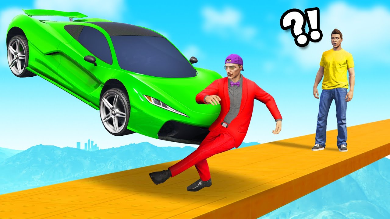 GTA 5 Cars vs Runner with My Friends is IMPOSSIBLE!