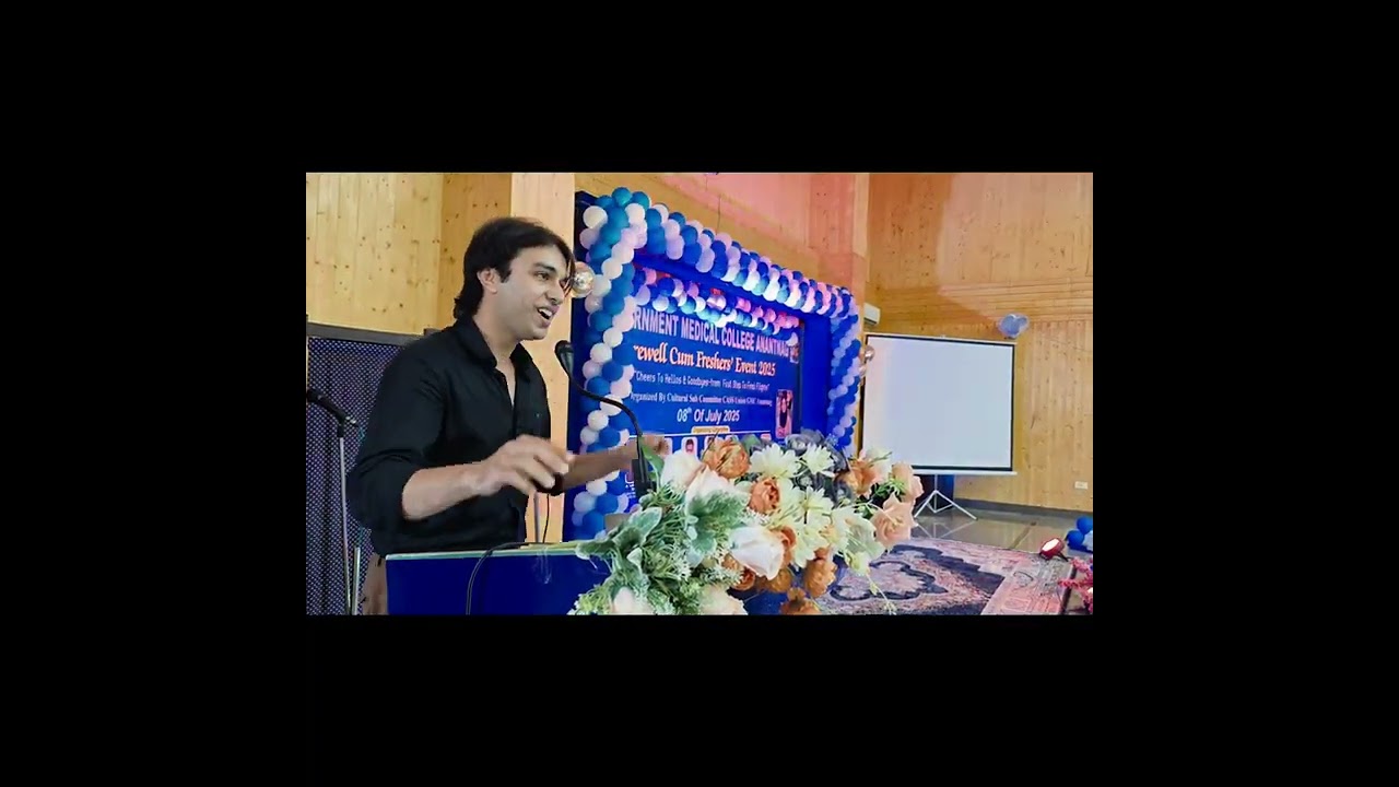 Farewell cum freshers event 2025#gmcanantnag #freshers #freshersday#drrukshananajeeb