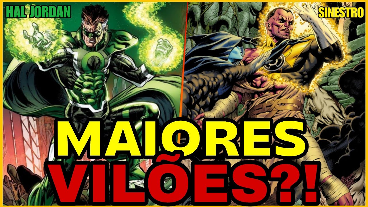 RANKING!! Os 8 MAIORES VILÕES do LANTERNA VERDE 