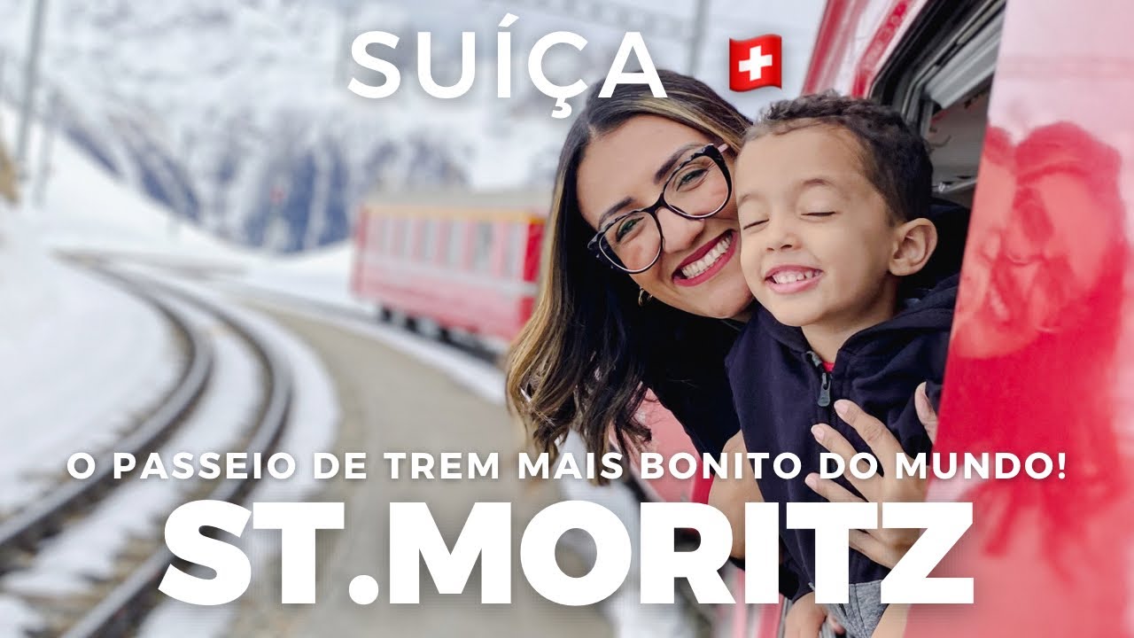 Passeio de trem BERNINA EXPRESS de Tirano a St. Moritz - Suíça |4k| - Com preços!