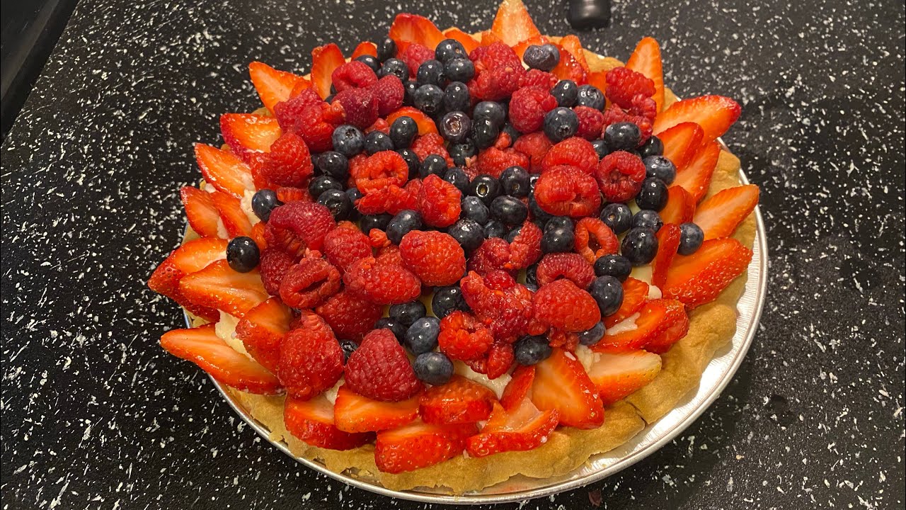 Italian Custard Fruit Tart 🍓 