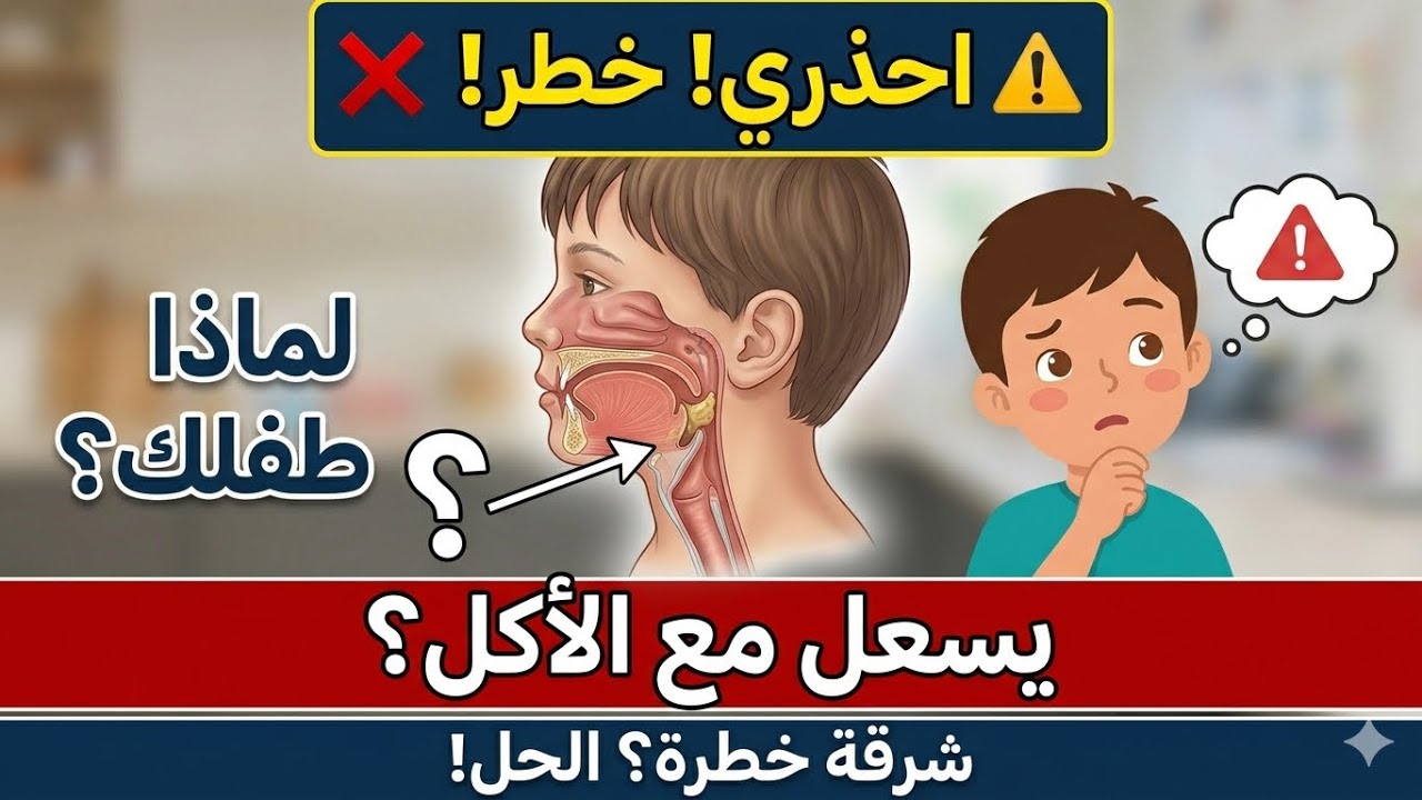 6 علامات خطيرة لازم تنتبهي لها… لو ظهرت عند طفلك فقد تكون مؤشر لصعوبات بلع!