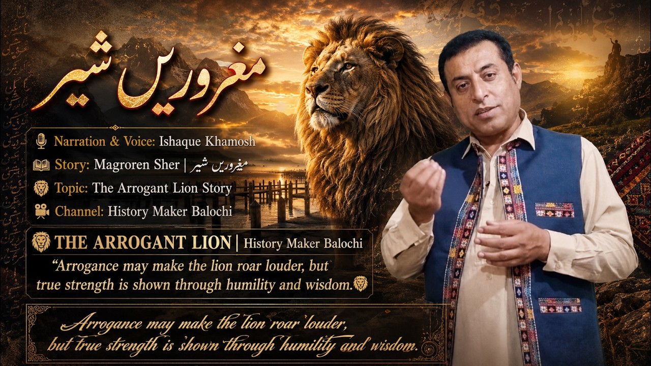 Magroren Sher||مغروریں شیر||Balochi Kissa||Ishaque Khamosh||History Maker Balochi