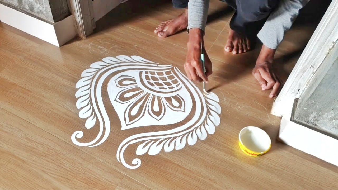 diwali spacial door alpona design