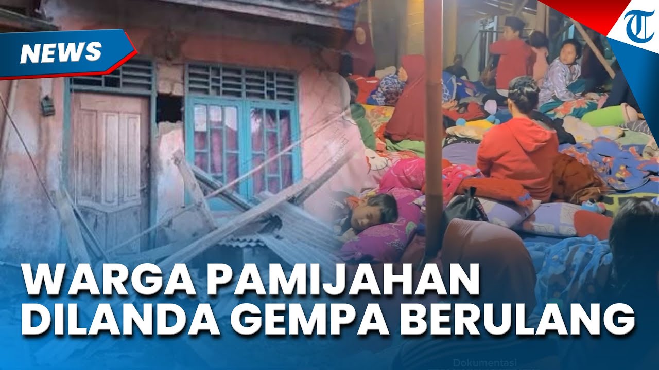PENAMPAKAN TENDA DARURAT Warga Pamijahan Bogor Usai Dilanda Gempa Puluhan Kali, Ini Respon BPBD