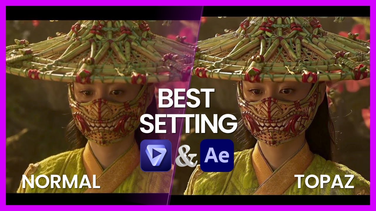 Topaz Best Settings | After Effects 4k Quality Tutorial