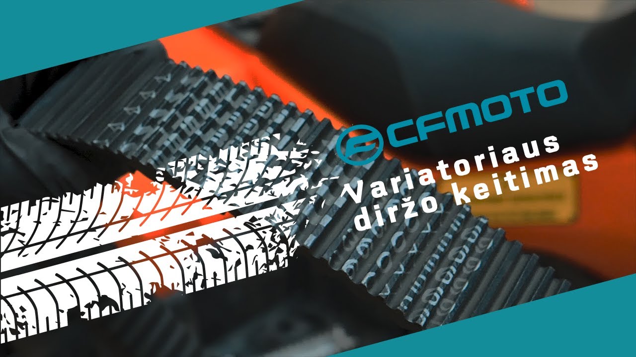 MotoriderTV - CFMOTO keturračio diržo keitimas