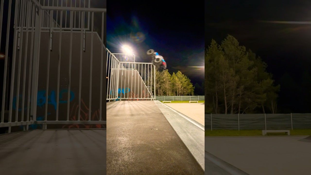 Jumping Rc car MJX Hyper Go 16208 on skatepark 🦾 for more Rc videos subscribe my channel 👍🏻 #rc