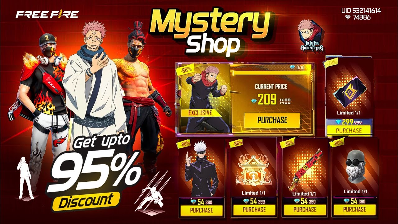 Next 100% New Mystery Shop Discount Event |New Event Free Fire Bangladesh Server|Free Fire New Event